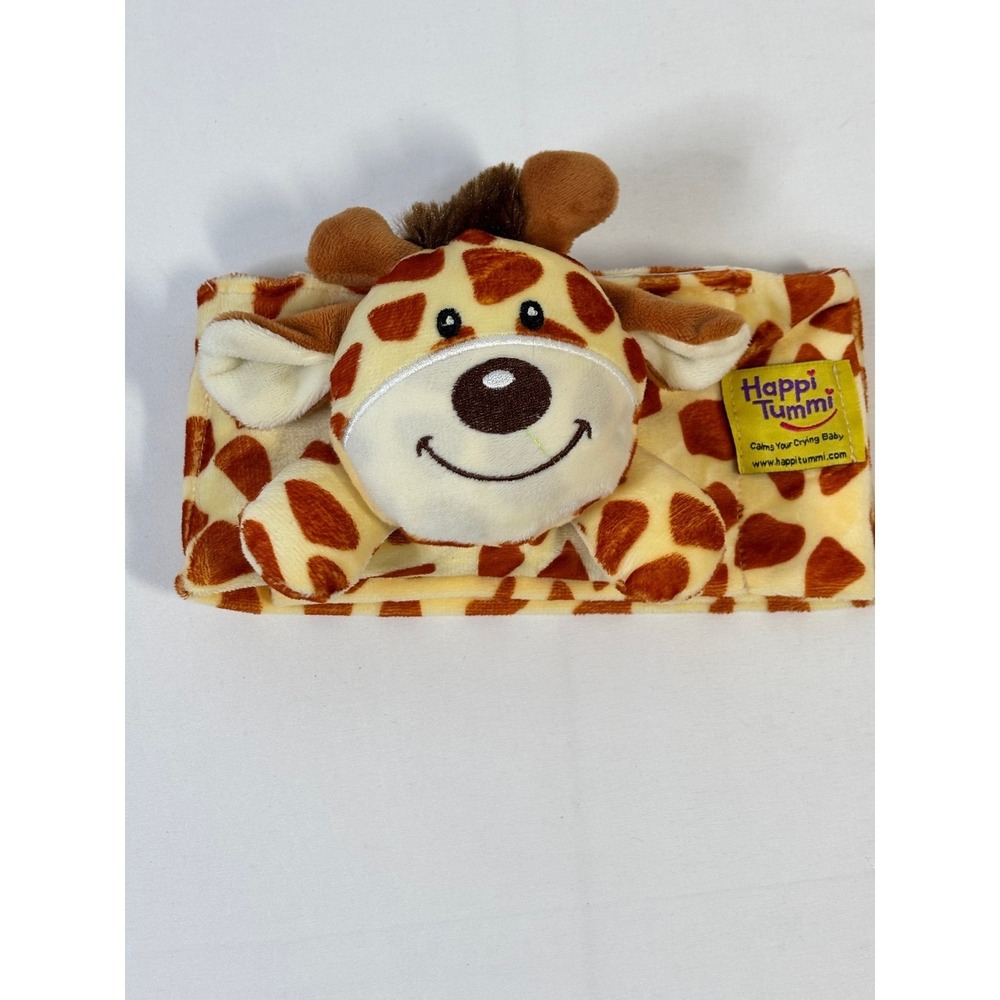 Happi Tummi Baby Colic Gas Relief Waistband Plush Giraffe BrownYellow Adjustable